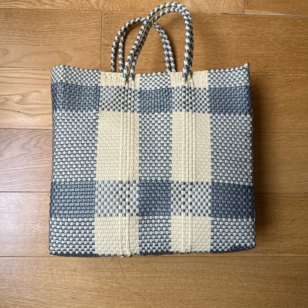 Letra Mexico Mercado Bag Cream/Silver Size Medium